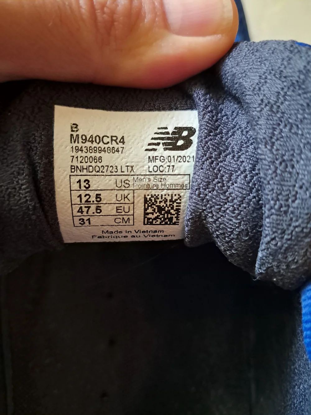 New Balance 940 v4 Men's Size 13 B Narrow Running Shoes Blue M940CR4 Stability